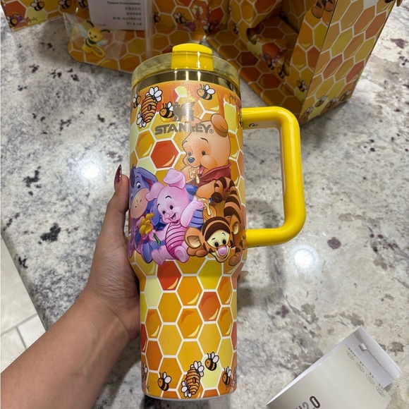 Stanley Yellow Winnie the Pooh Honeycomb Tumbler - Picture 2 of 3
